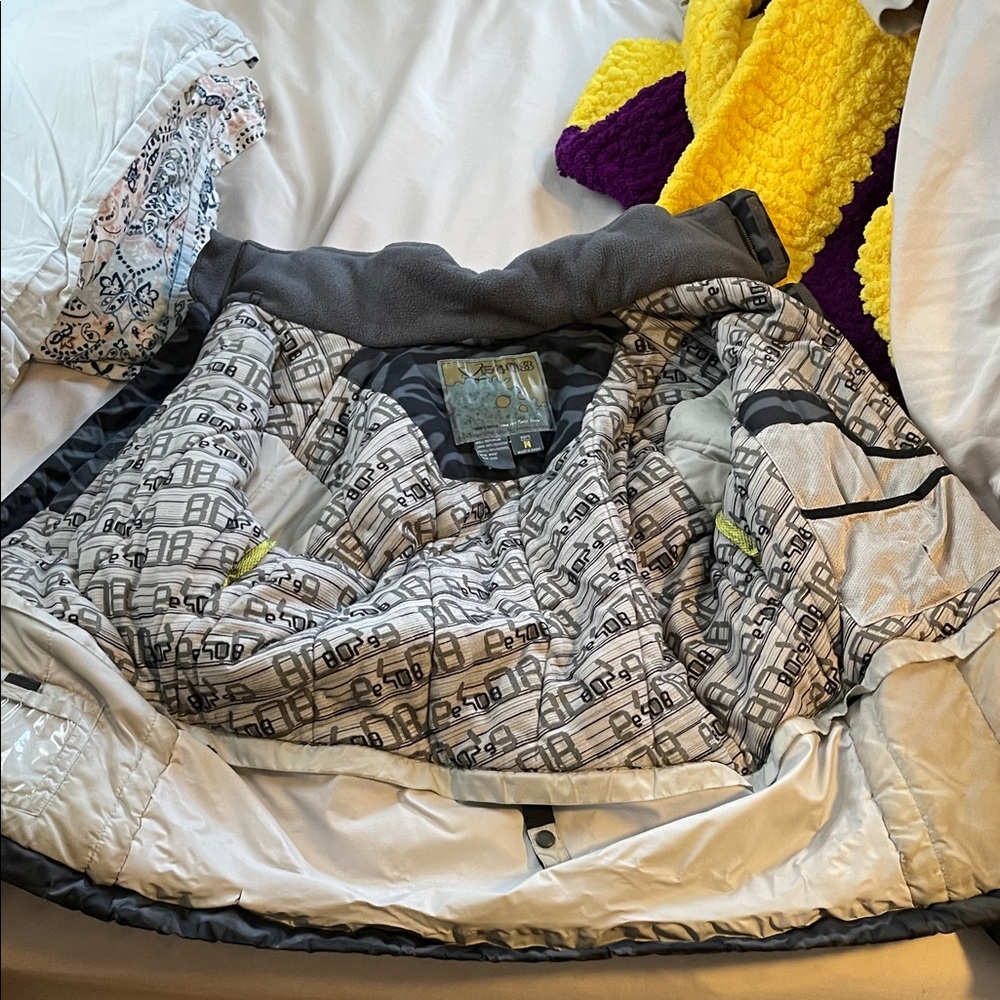 Men's Ski & Snowboard Jacket - Light Gray Interior